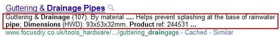 technical terms in meta descriptions